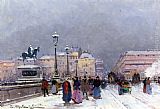 Eugene Galien-Laloue Le Pont Neuf painting